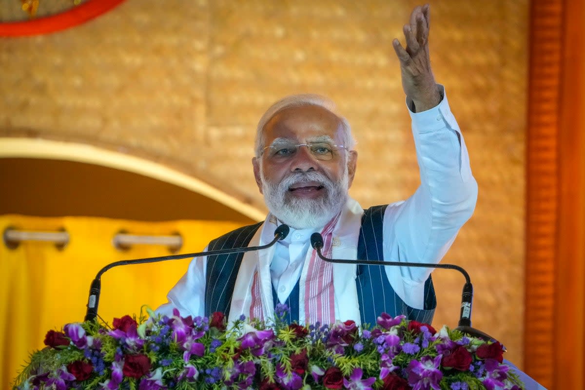 Narendra Modi was criticised for ‘crass suicide joke’  (AP)