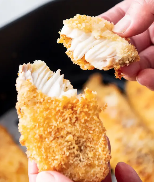 <p>Air Fryer World</p><p>These homemade air fryer fish fillets are so good, crispy and amazing!</p><p><strong>Get the recipe: <a href="https://airfryerworld.com/air-fryer-fish-fillets/" rel="nofollow noopener" target="_blank" data-ylk="slk:Homemade Air Fryer Fish Fillets;elm:context_link;itc:0;sec:content-canvas" class="link ">Homemade Air Fryer Fish Fillets</a></strong></p>