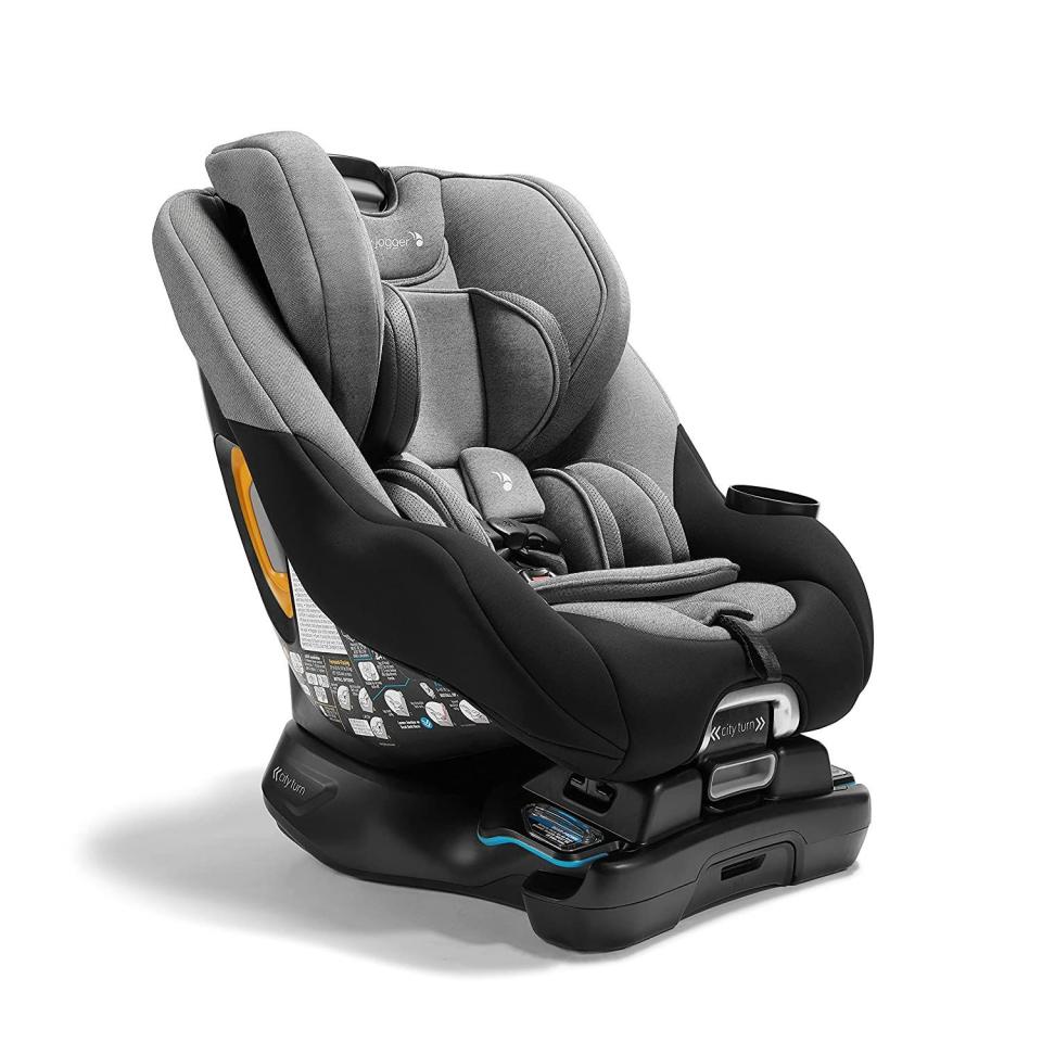 10) City Turn Rotating Convertible Car Seat | Unique Turning Car Seat Rotates for Easy in and Out, Onyx Black