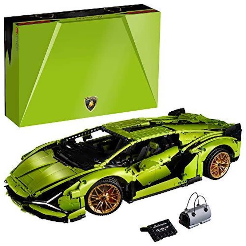 <p><a href="https://www.amazon.com/LEGO-Lamborghini-Building-Distinctive-Representation/dp/B0858F13V7?tag=syn-yahoo-20&ascsubtag=%5Bartid%7C10060.g.60330597%5Bsrc%7Cyahoo-us" rel="nofollow noopener" target="_blank" data-ylk="slk:Shop Now;elm:context_link;itc:0;sec:content-canvas" class="link ">Shop Now</a></p><p>Technic Lamborghini Sián</p><p>amazon.com</p><p>$378.00</p><span class="copyright">LEGO </span>