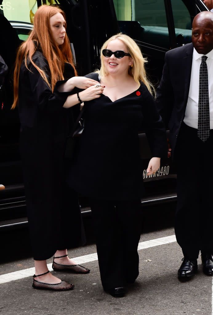 new york, new york may 13 nicola coughlan is seen outside good morning america on may 13, 2024 in new york city photo by raymond hallgc images