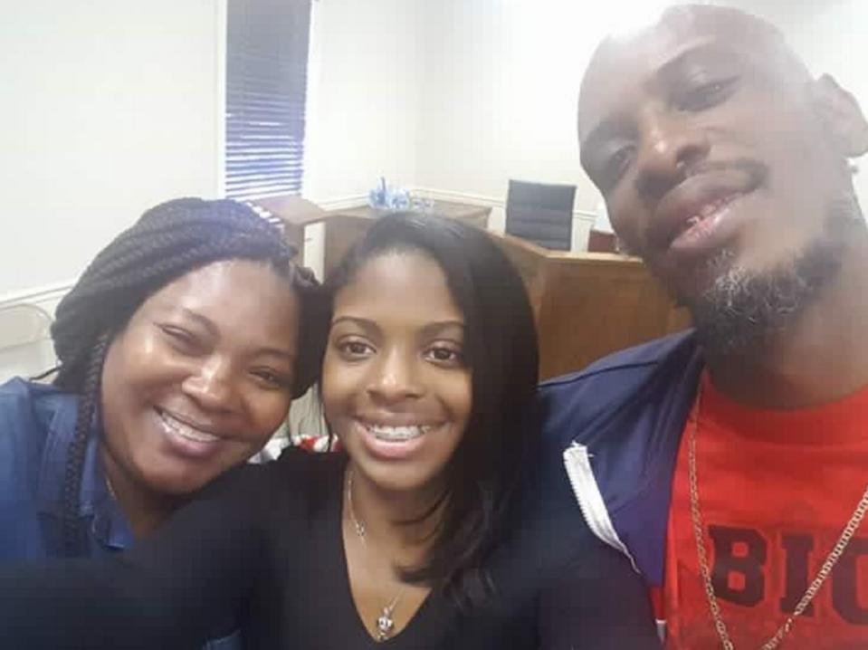 Kamiyah Mobley reunited with her biological parents in 2017. 