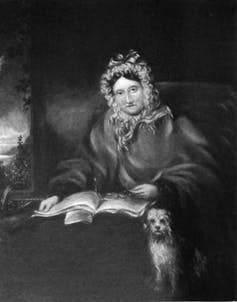 <span class="caption">Dorothy Wordsworth with dog Pepper.</span> <span class="attribution"><a class="link " href="https://commons.wikimedia.org/wiki/File:Dorothy_Wordsworth_2.jpg" rel="nofollow noopener" target="_blank" data-ylk="slk:Wikimedia;elm:context_link;itc:0;sec:content-canvas">Wikimedia</a></span>