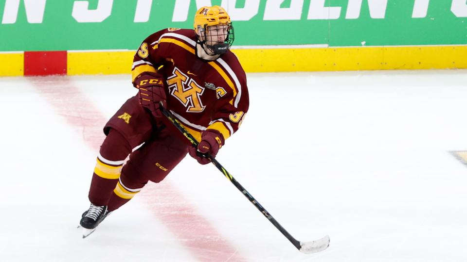 The Toronto Maple Leafs will look to their top prospects, like forward Matthew Knies, to help get the team over the hump and finally put together a deep playoff run. (Getty Images)