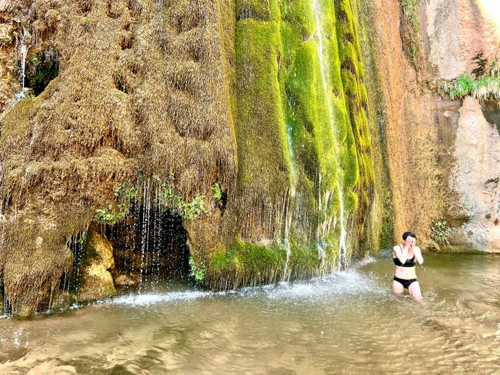 A respite at Ribbon Falls