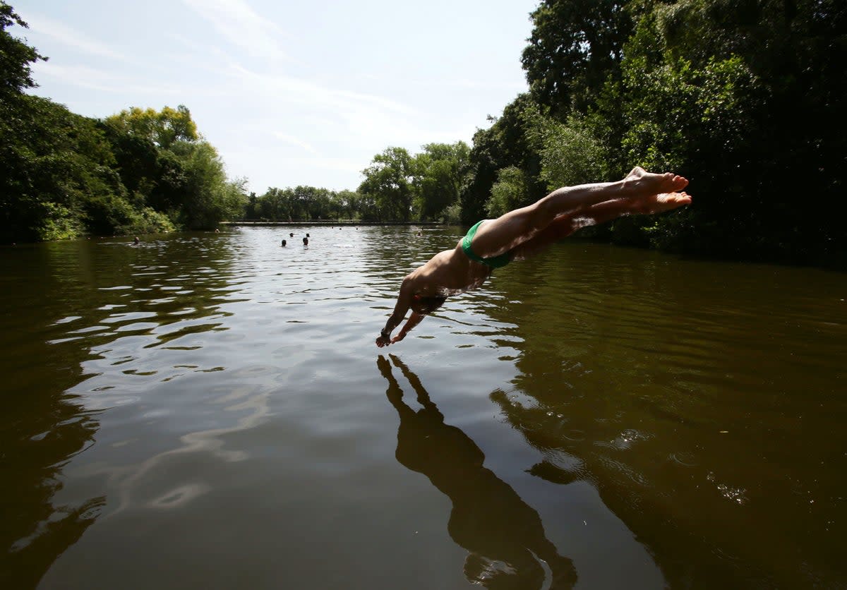 A record number of wild swimming spots have been designated as bathing sites in England  (Yui Mok/PA)