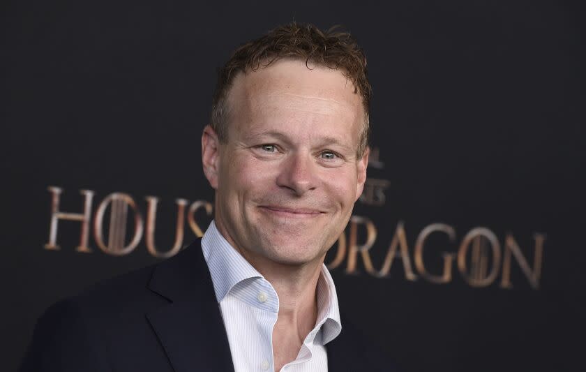 Chris Licht, CEO of CNN arrives at the premiere of "House of the Dragon" on Wednesday, July 27, 2022, at The Academy Museum of Motion Pictures in Los Angeles. (Photo by Jordan Strauss/Invision/AP)