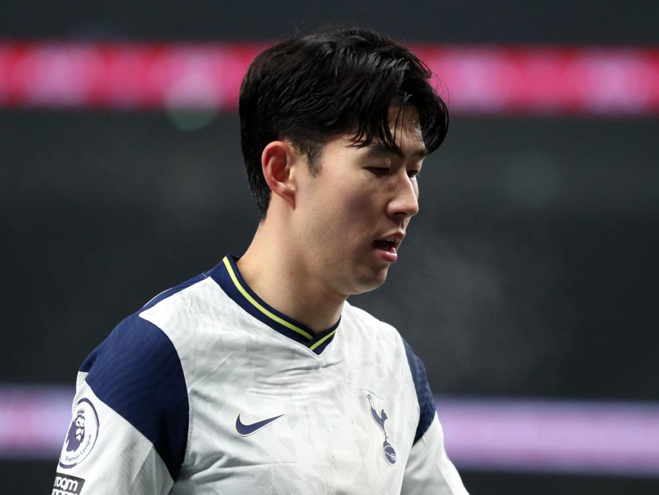 Tottenham forward Son Heung-Min (Tottenham Hotspur FC via Getty Images)