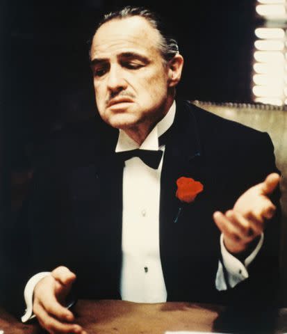 <p>Silver Screen Collection/Getty</p> Marlon Brando in <em>The Godfather</em> (1972)