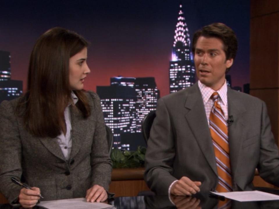 robin and sandy hosting their news show on how i met your mother