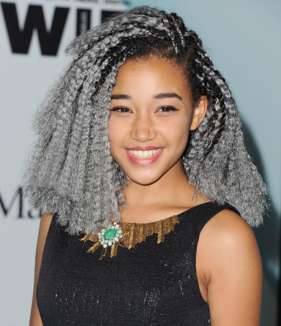 <p>Ever get a glimpse of your perfect post-braids waves in a mirror and wished you had somewhere to go? We know. Just spritz your hair with water, add a curl or wave-defining styling cream, and decide whether cornrows or box braids will be your ticket to morning flawlessness, like <strong>Amandla Stenberg</strong>. </p><p><a class="link " href="https://www.amazon.com/Kenra-Curl-Defining-Cream-3-4-Ounce/dp/B000YZ5C8Q?tag=syn-yahoo-20&ascsubtag=%5Bartid%7C10055.g.3536%5Bsrc%7Cyahoo-us" rel="nofollow noopener" target="_blank" data-ylk="slk:SHOP STYLING CREAM">SHOP STYLING CREAM</a></p>