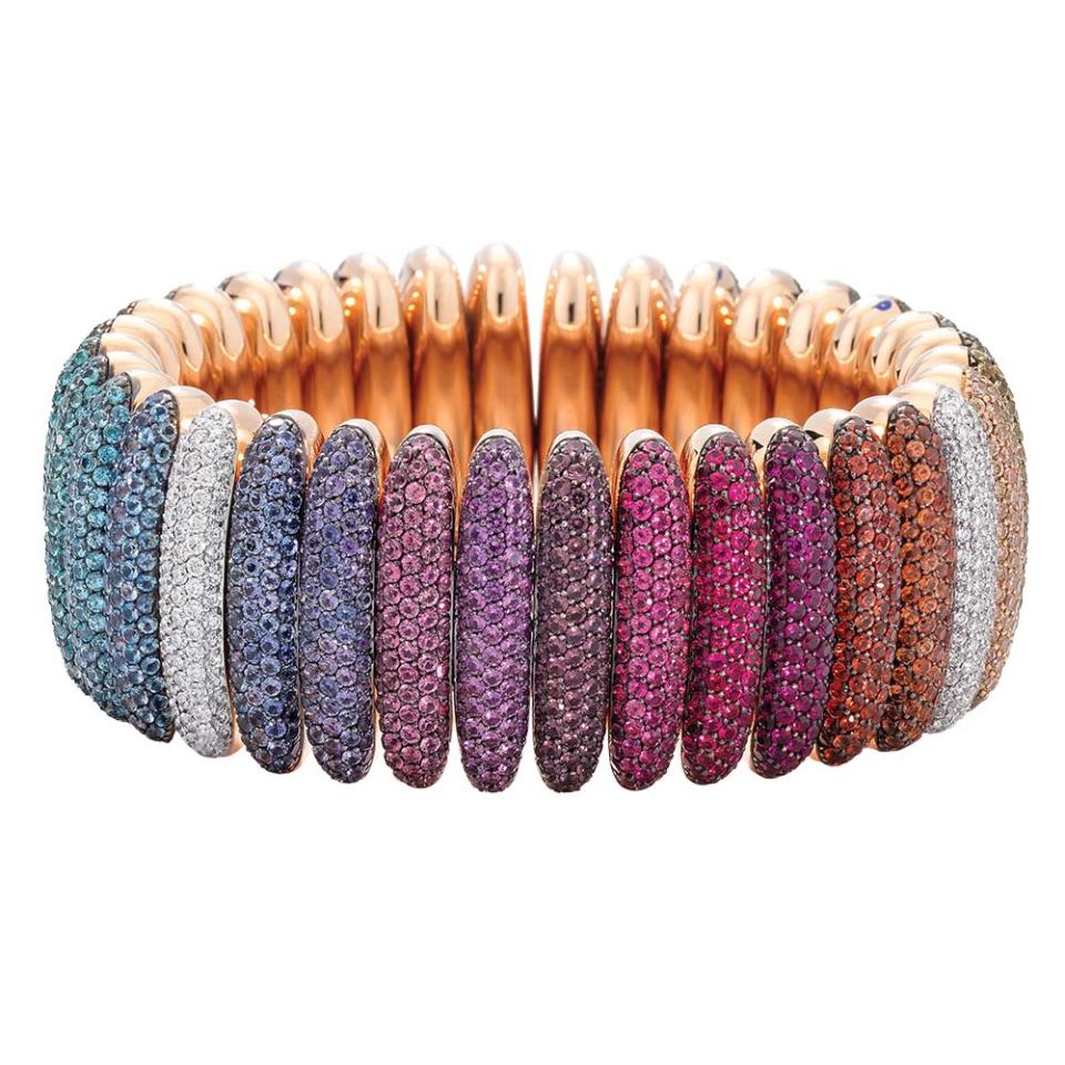 La Gioia di Pomellato High Jewelry Collection Rainbow Flex Cuff