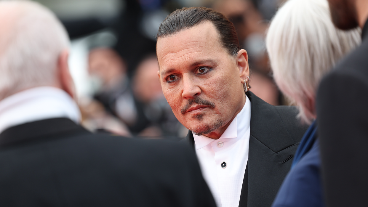 Johnny Depp attends the red carpet premiere of Jeanne du Barry at the 2023 Cannes Film Festival. (Photo: Getty Images)