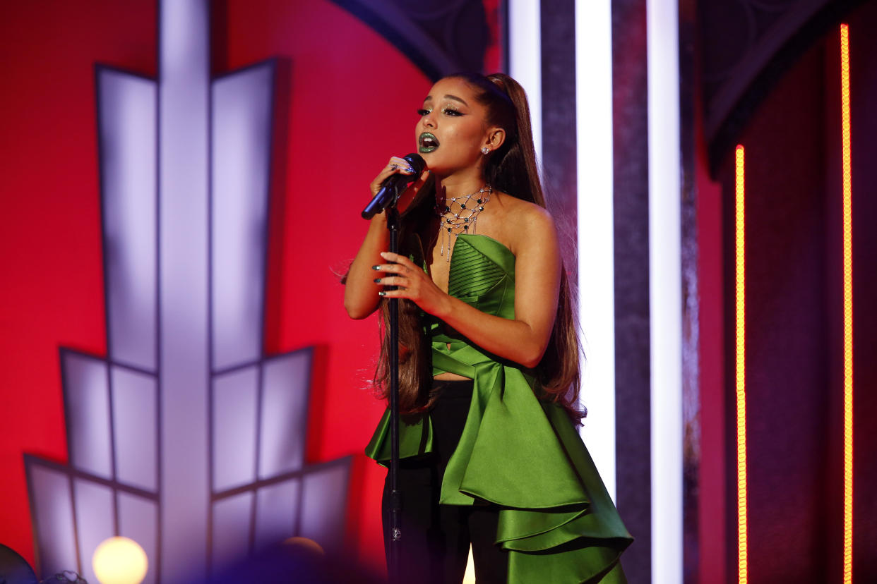 Wicked director Jon M. Chu has shared a first look of Ariana Grande's Glinda. (Photo: Eric Liebowitz/NBC/NBCU Photo Bank via Getty Images)