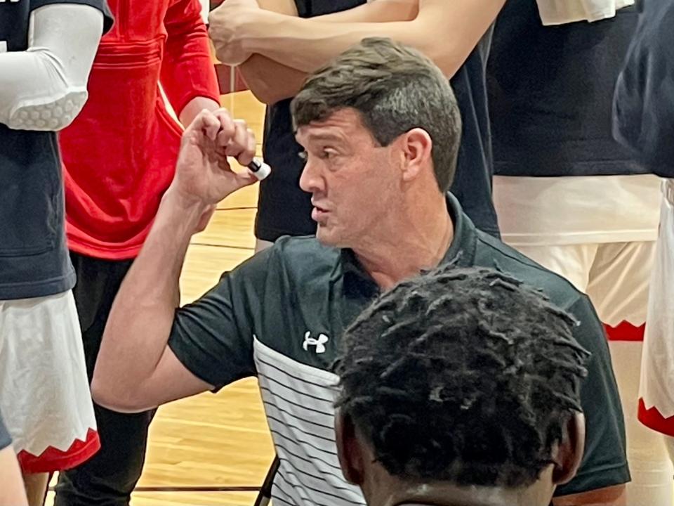 Flagler College men's basketball coach Chad Warner had previously set the program record for victories at Shorter College in Rome, Ga.