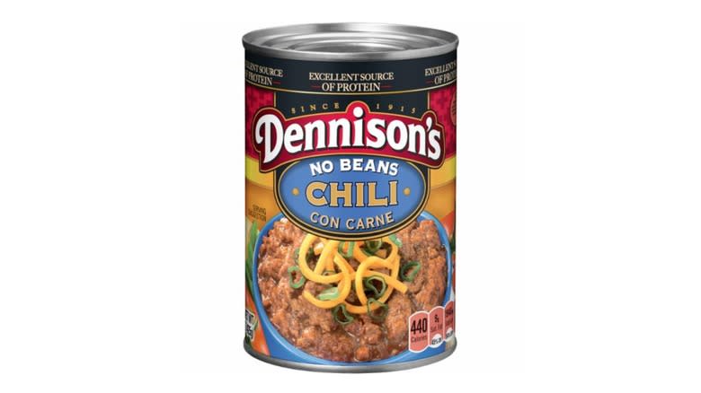 can of Dennison's chili