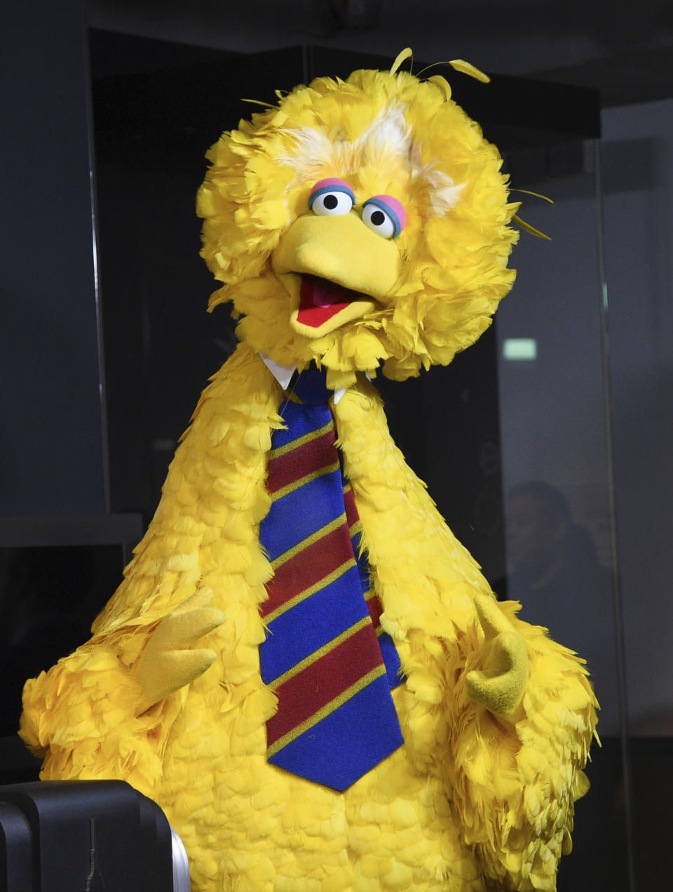 Photo of Sesame Street's Big Bird, voiced by Caroll Spinney who died on Sunday. 