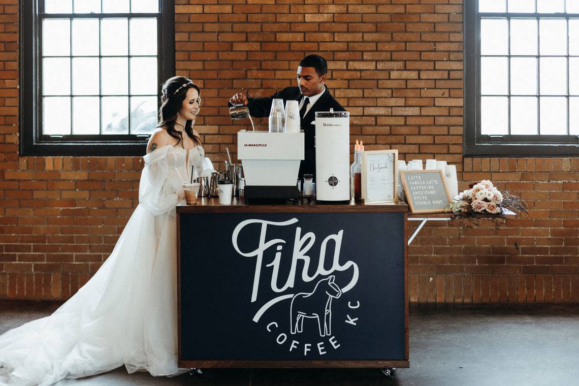 Fika Coffee KC is a coffee cart that sells lattes and brewed coffee at events in Kansas City and beyond.