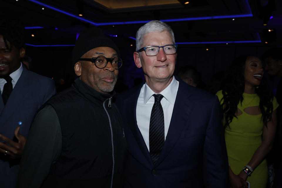 Spike Lee and Tim Cook