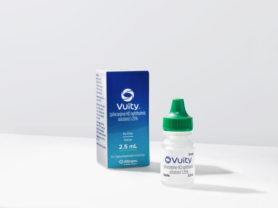 Vuity is a new prescription eye drop made by Allergan, an AbbVie company, that can improve near and intermediate vision for up to six hours while maintaining distance vision.