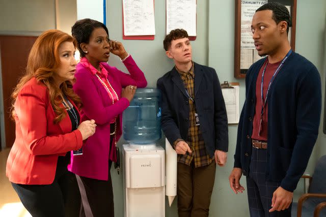 <p>Gilles Mingasson/Disney</p> Lisa Ann Walter, Sheryl Lee Ralph, Chris Perfetti and Tyler James Williams in 'Abbott Elementary'