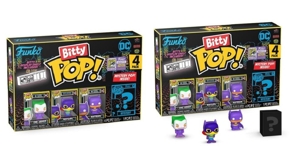 The SDCC exclusive Funko Batman Bitty Bops.