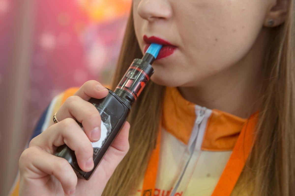 Inhaling a spice-laced vape can cause issues including chest palpitations, seizures or suicidal thoughts  (Alamy/PA)