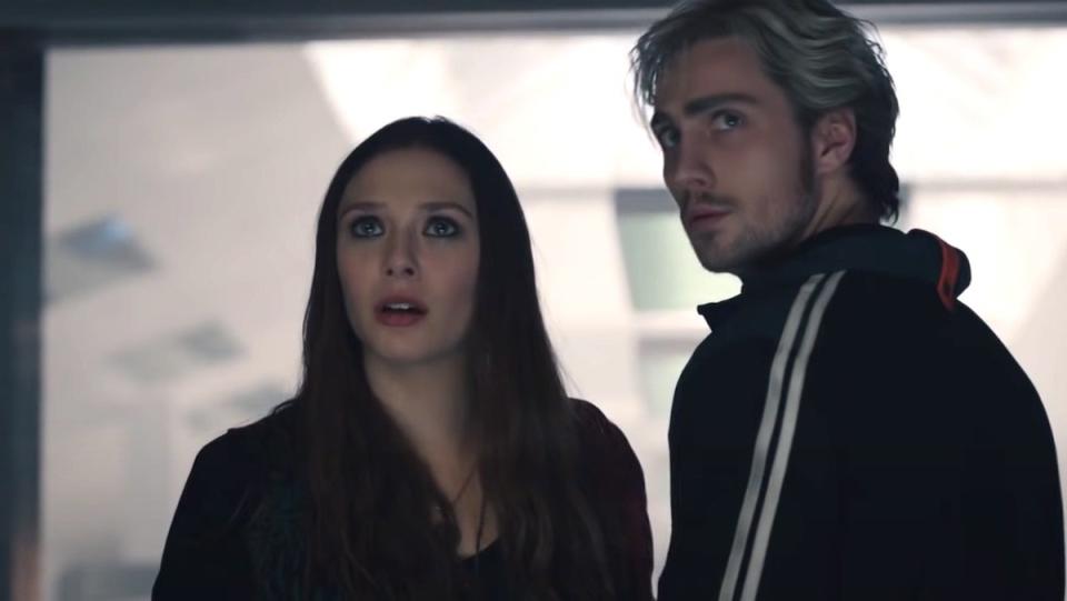Wanda and Pietro Maximoff out of costume in Avengers: Age of Ultron