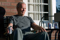 <p>Eastwood starred in and directed 2008's <em>Gran Torino, </em>in which he coined the iconic phrase, "Get off my lawn."</p>