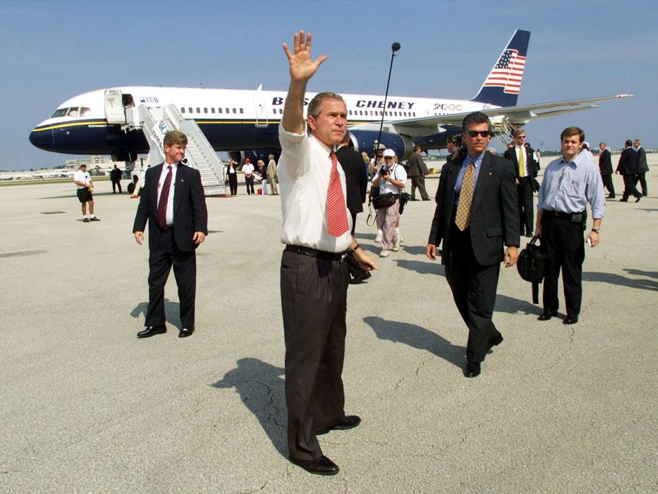 George W. Bush campaign plane