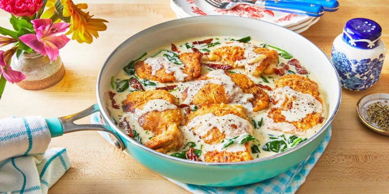 spring dinner ideas chicken florentine