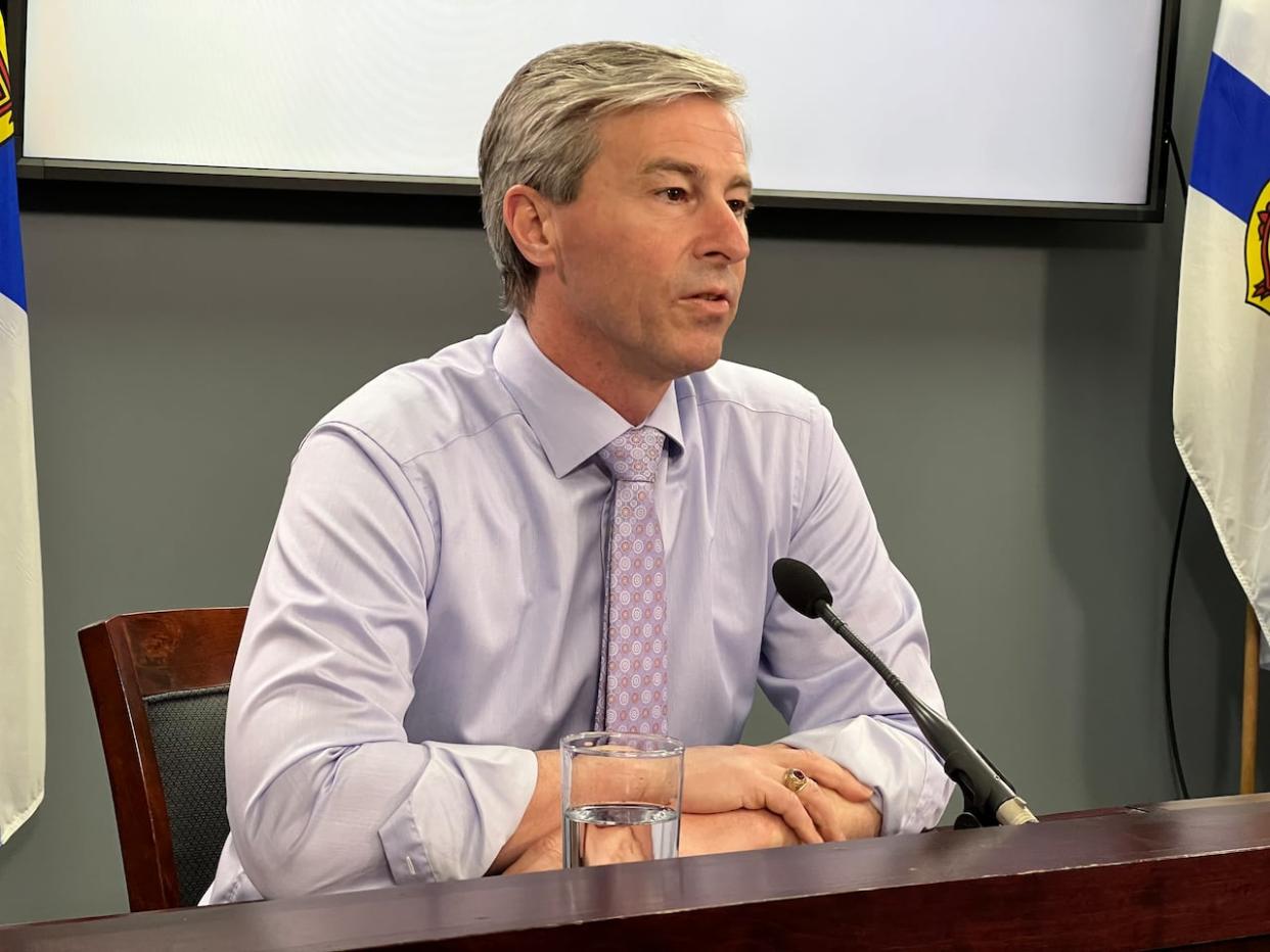 Nova Scotia Premier Tim Houston said Thursday an 'agreement in principle' had been reached with the Nova Scotia Teachers Union. (Jean Laroche/CBC - image credit)