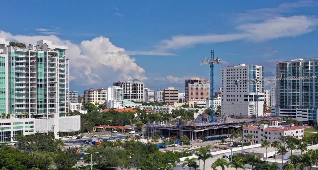 The Quay development in downtown Sarasota, under construction in September 2023.