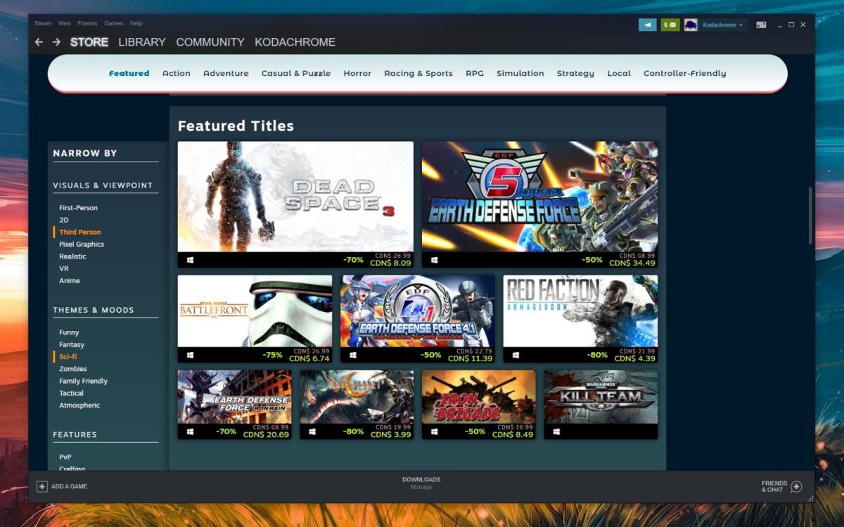 Valve adds a new way to filter for discounts during Steam sales