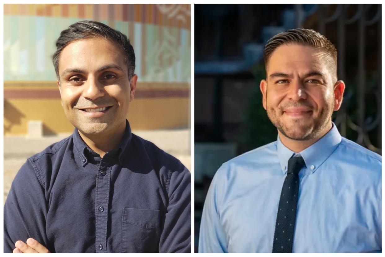 Darshan Patel and Gabe Vasquez are running for Congress as Democrats in New Mexico District 2.