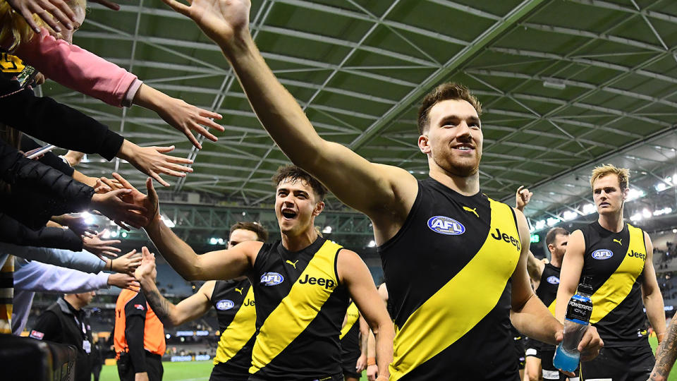 Less than 20,000 fans went to Marvel Stadium for Richmond's win over GWS last weekend. (Photo by Quinn Rooney/Getty Images)