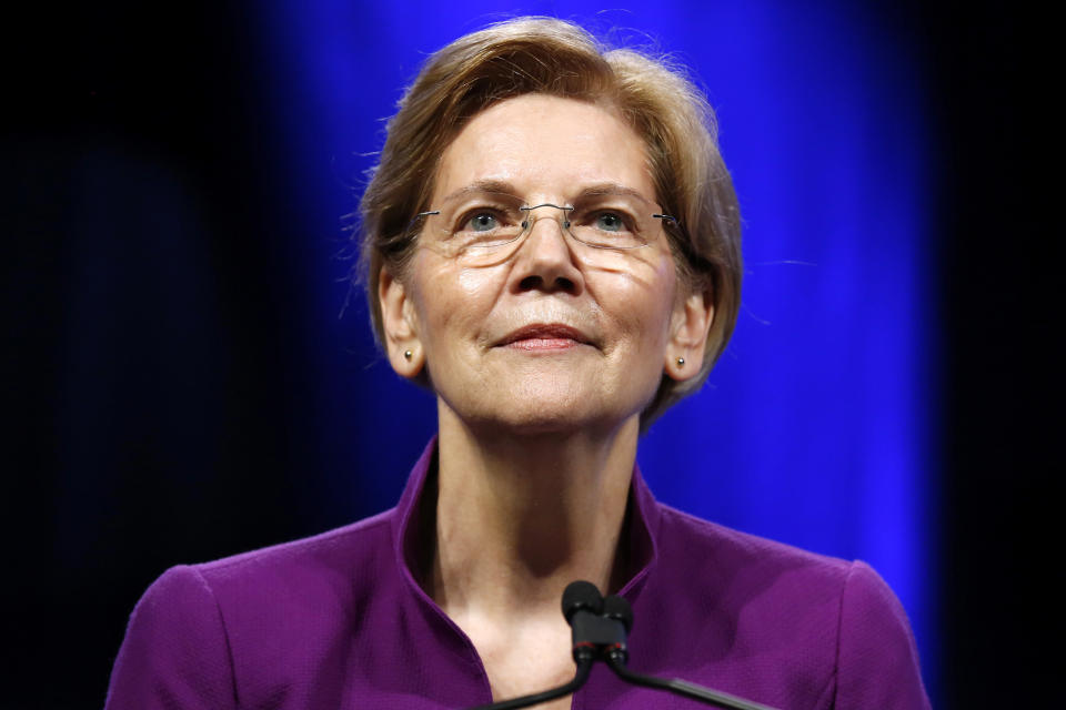 Senator Elizabeth Warren (D-Mass.) used a Saturday speech to constituents to publicly declare her interest in seeking the White House. (Photo: Jonathan Bachman / Reuters)