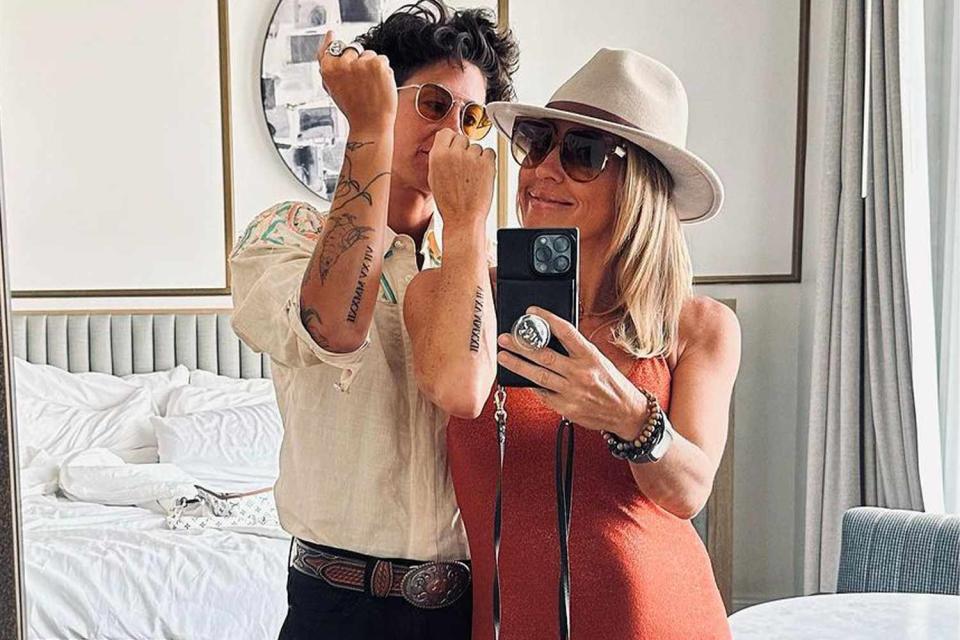 <p>Braunwyn Windham Burke/Instagram</p> Jennifer Spinner (left) and Braunwyn Windham-Burke show off their new tattoos.