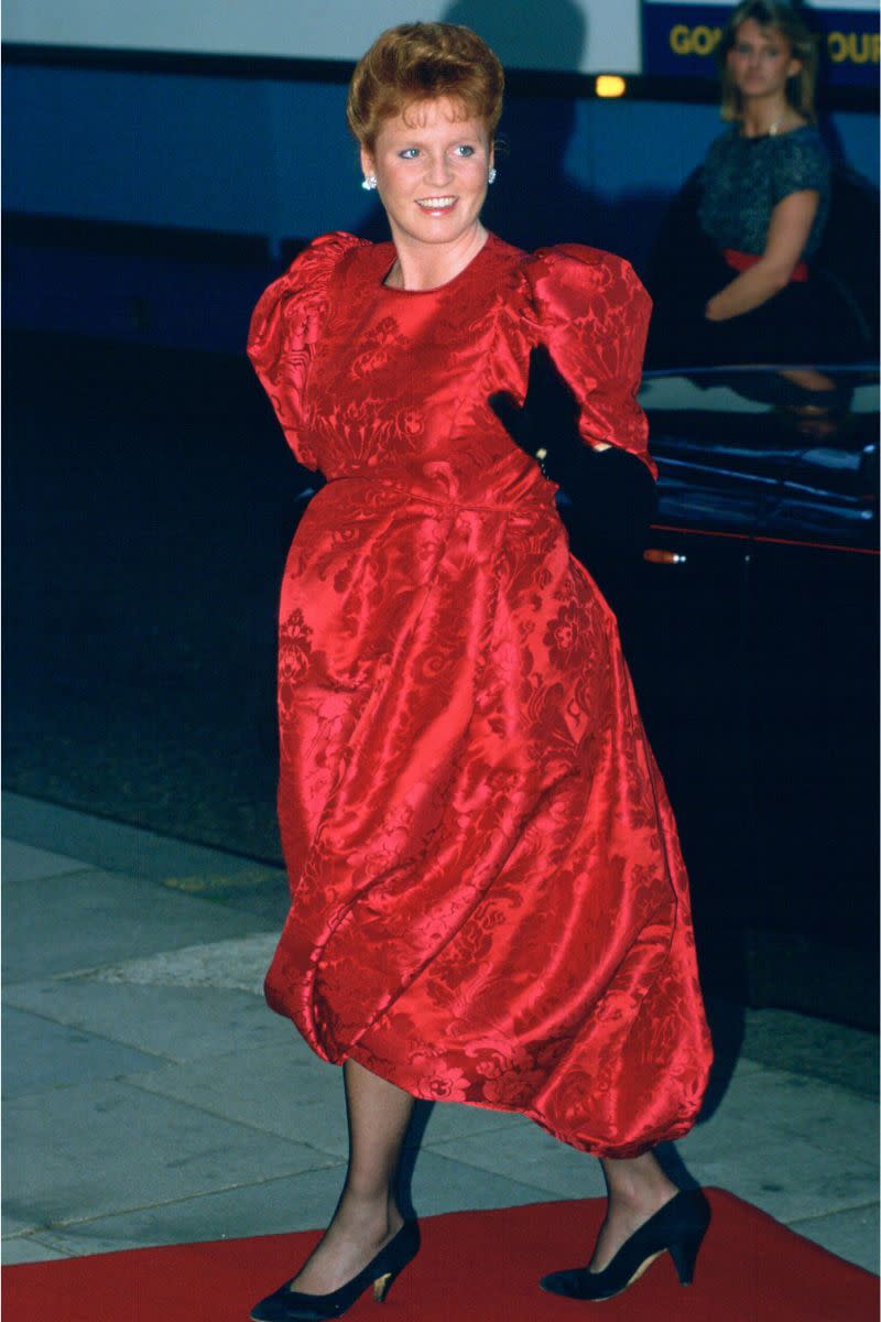 16. Sarah Ferguson attending a performance at Sadlers Wells Theatre, 1988