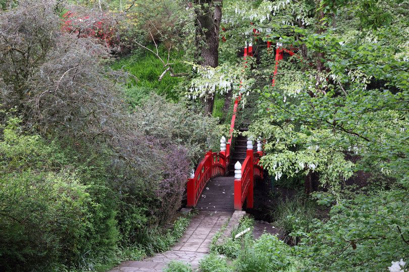 The Japanese Bridge is listed and cannot be changed in colour or style - thankfully!