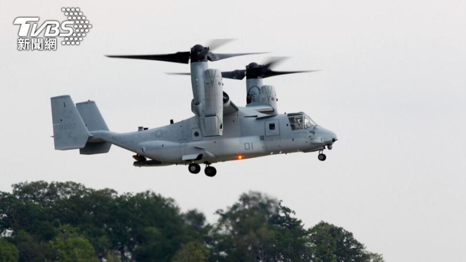 美國埃爾森特羅航空基地昨天才傳出一架MV-22B魚鷹直升機墜毀事故。（示意圖／達志影像美聯社）