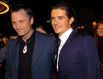 Viggo Mortensen and Orlando Bloom at the LA premiere of New Line's The Lord of the Rings: The Return of The King