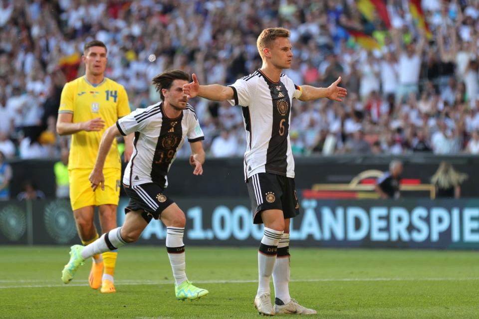 Joshua Kimmich grabbed a late equaliser for Germany  (EPA)