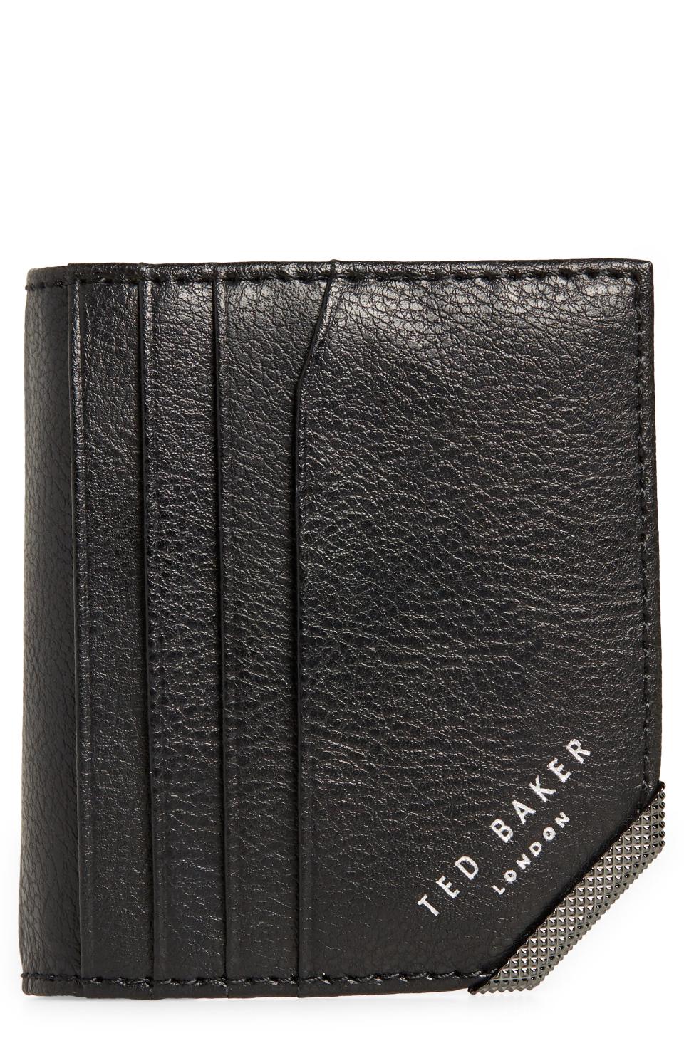 Peek Corner Detail Leather Wallet