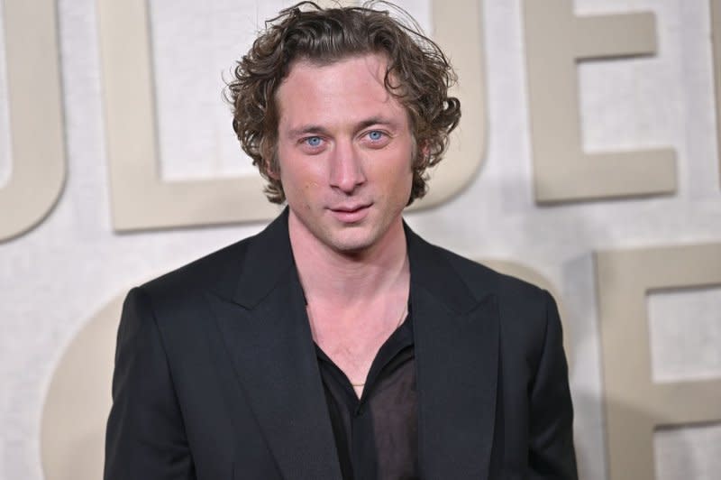 Jeremy Allen White won a Golden Globe for his role in "The Bear." Photo by Chris Chew/UPI