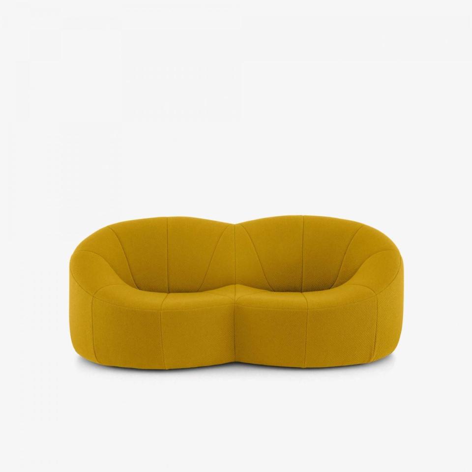 <p><strong>Pierre Paulin</strong></p><p>ligne-roset.com</p><p><strong>$4635.00</strong></p><p><a href="https://www.ligne-roset.com/us/modele/living/sofas/pumpkin/1509/custom?produit_id=137" rel="nofollow noopener" target="_blank" data-ylk="slk:Shop Now;elm:context_link;itc:0;sec:content-canvas" class="link ">Shop Now</a></p><p>Even an icon—like this loveseat by Pierre Paulin for Ligne Roset—looks chicer than ever in a sunny hue. </p>