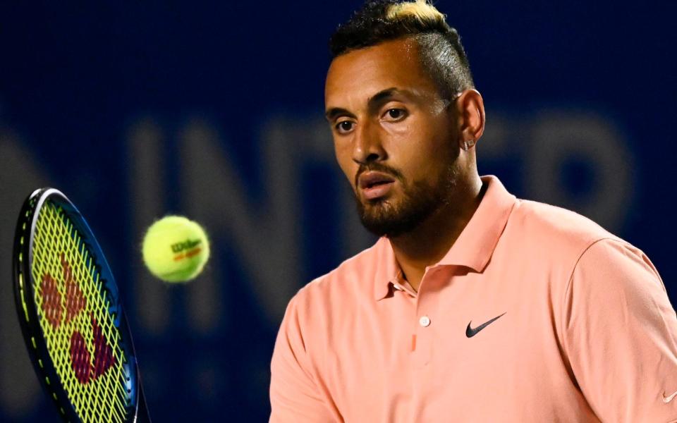 Australian Nick Kyrgios is concerned about the pandemic - PEDRO PARDO/AFP