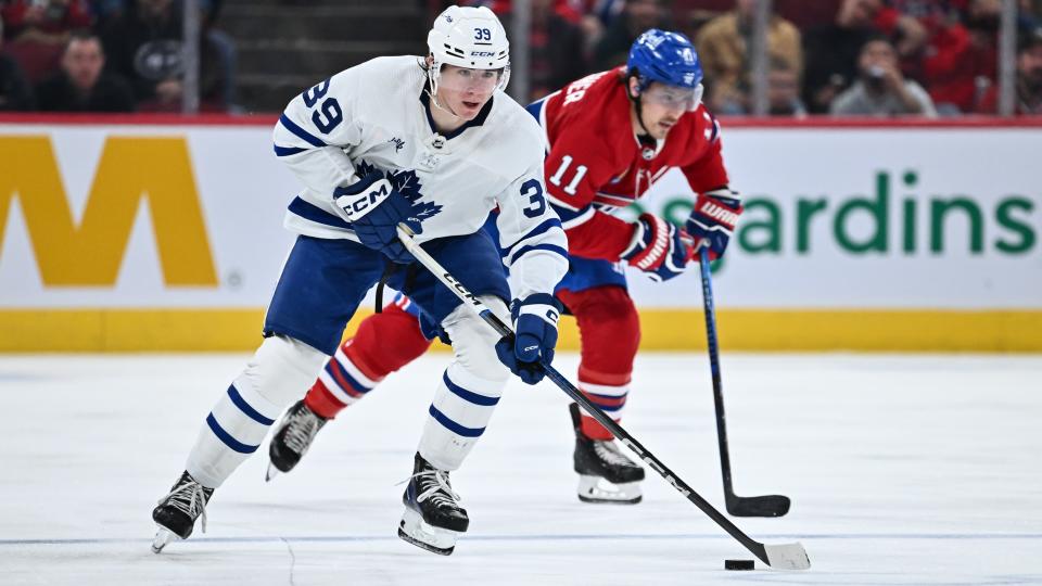 Fraser Minten has impressed the Maple Leafs in the preseason. (Minas Panagiotakis/Getty Images)