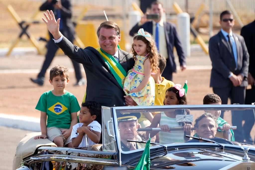 Brazil Independence Day (Copyright 2021 The Associated Press. All rights reserved)