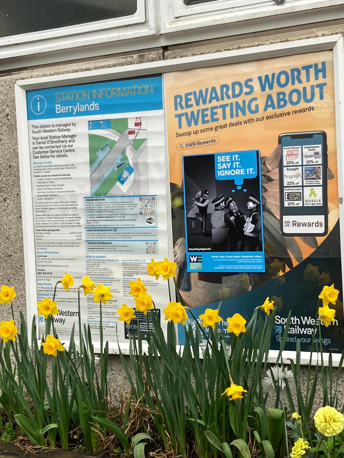 One of the posters at Berrylands Station in south-west London. (Women's Equality Party)